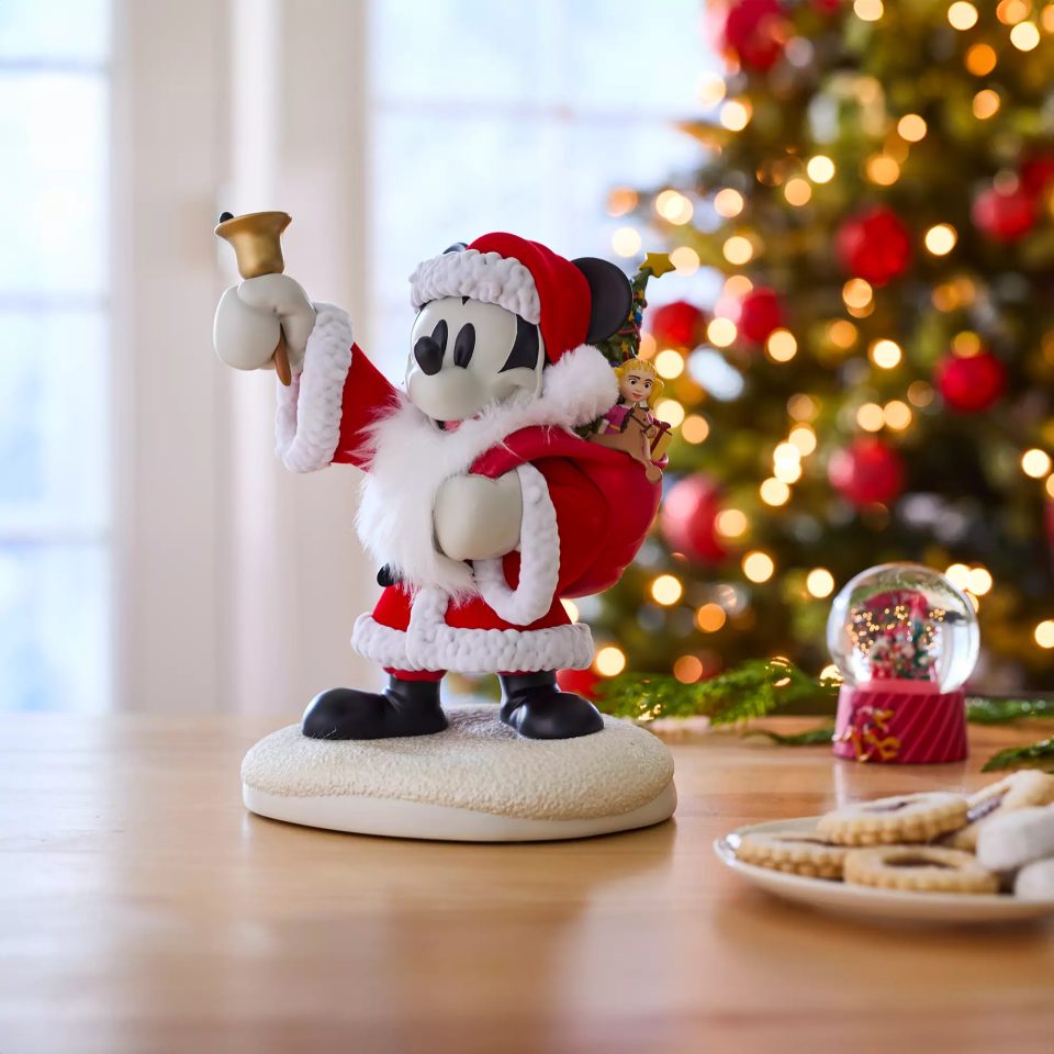 figurine mickey père noël