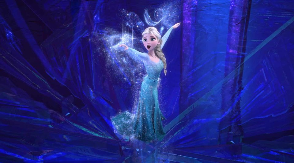 l'écran pop la reine des neiges