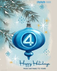 fantastic 4 first steps holiday poster