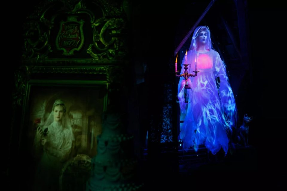 mariée haunted mansion grenier