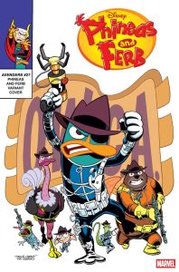 phinéas et ferb couverture variante avengers