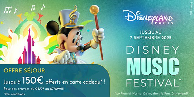 Recevez une carte cadeau de 150 € pour votre séjour à Disneyland Paris