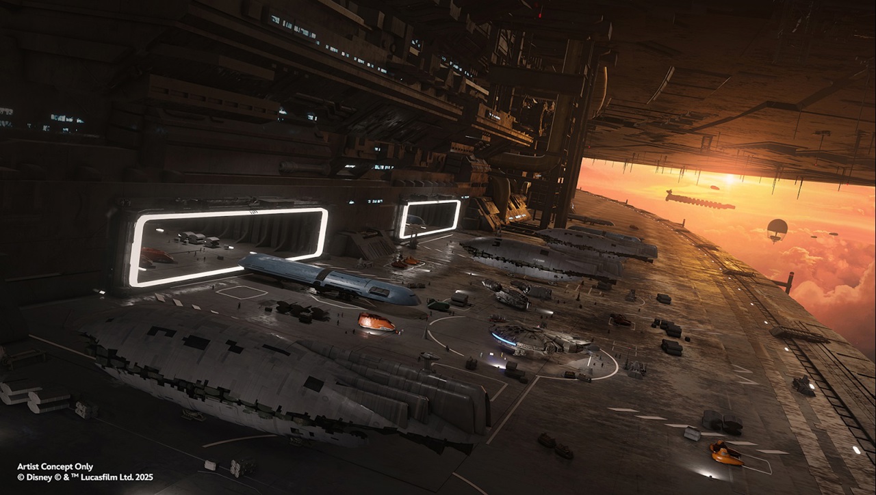 coruscant millenium falcon