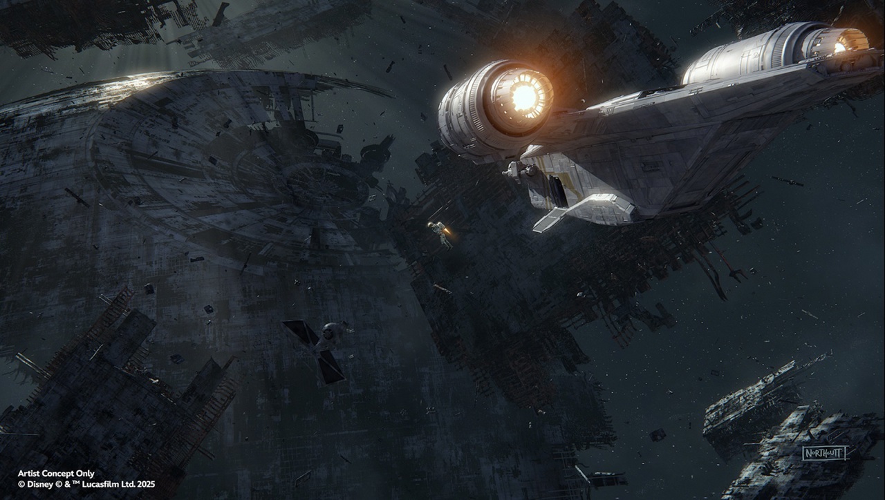 coruscant millenium falcon