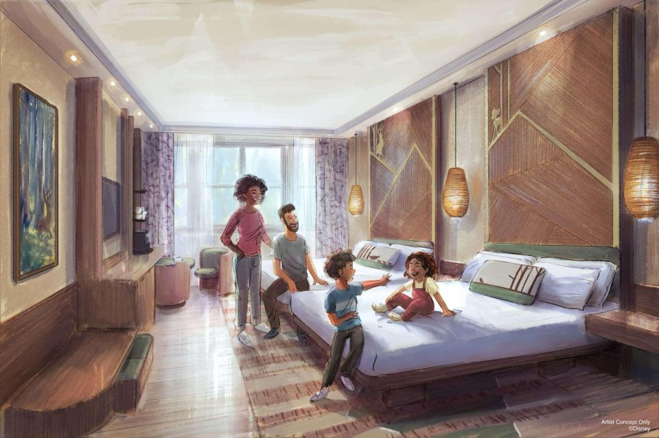 rénovation disney sequoia lodge bambi