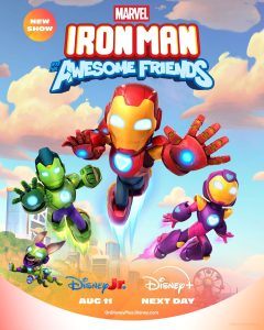 iron man and his awesome friends poster