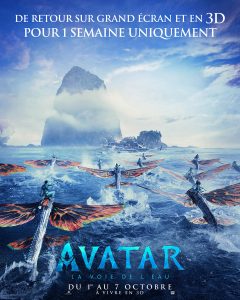 avatar 2 ressortie affiche