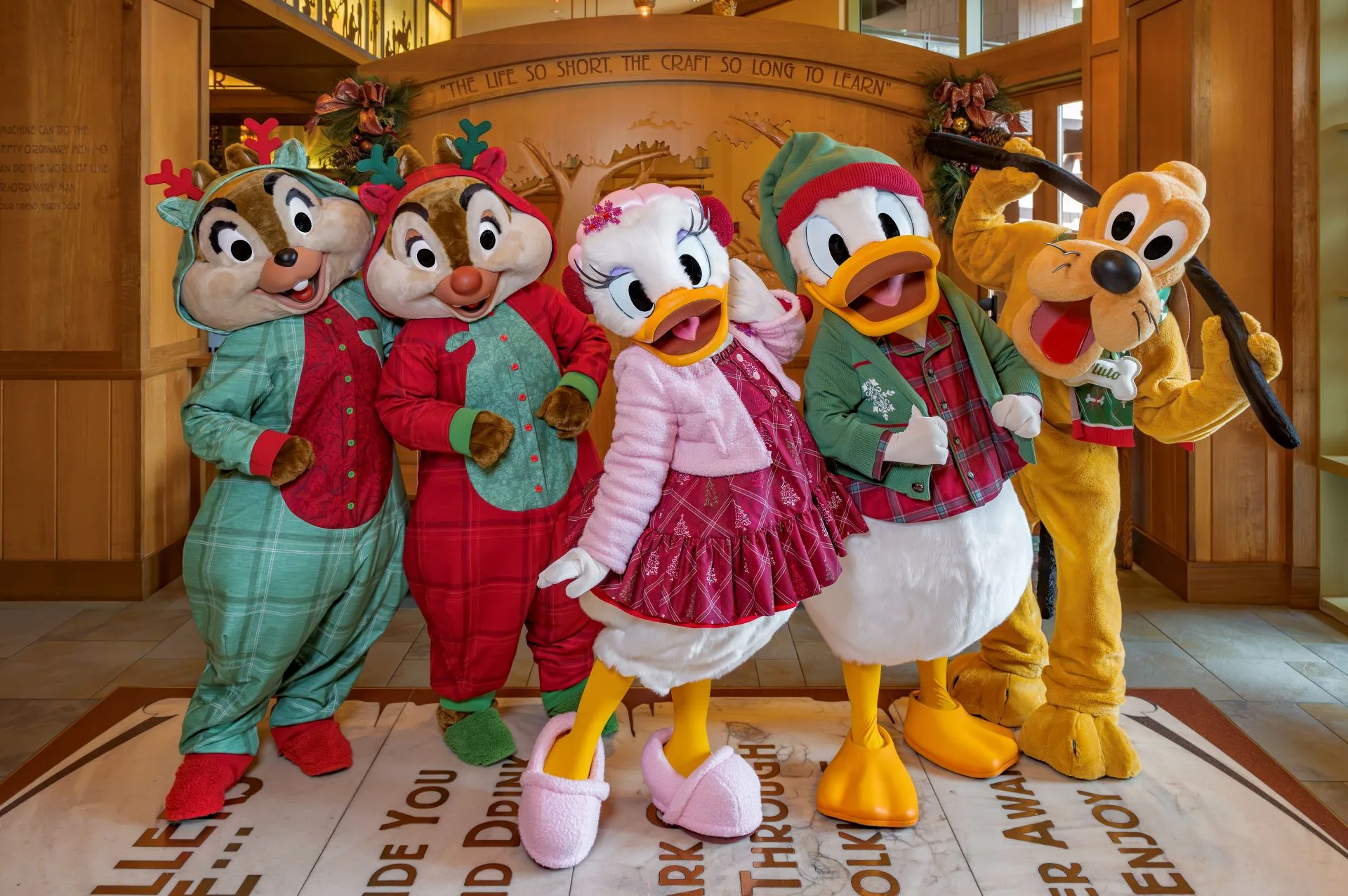 personnages disneyland noël 2025