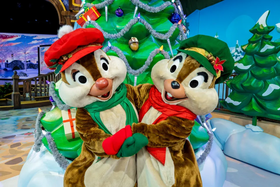 personnages disneyland noël 2025