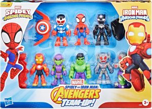 spidey and iron man avengers team up hasbro