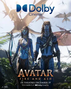 avatar fire and ash dolby cinema poster