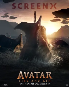 avatar fire and ash screenx poster
