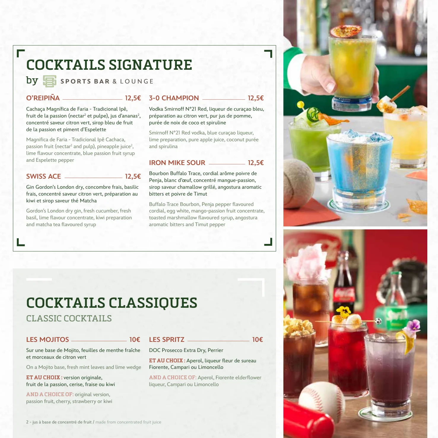 carte sports bar lounge