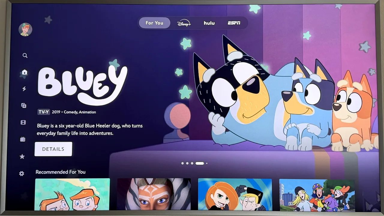 interface disney+ hulu espn