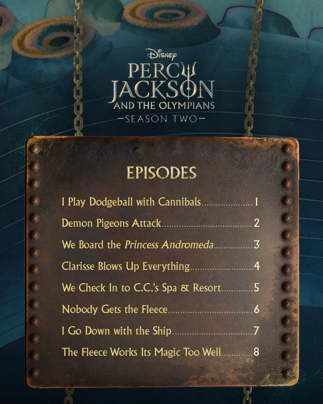 épisodes saison 2 percy jackson