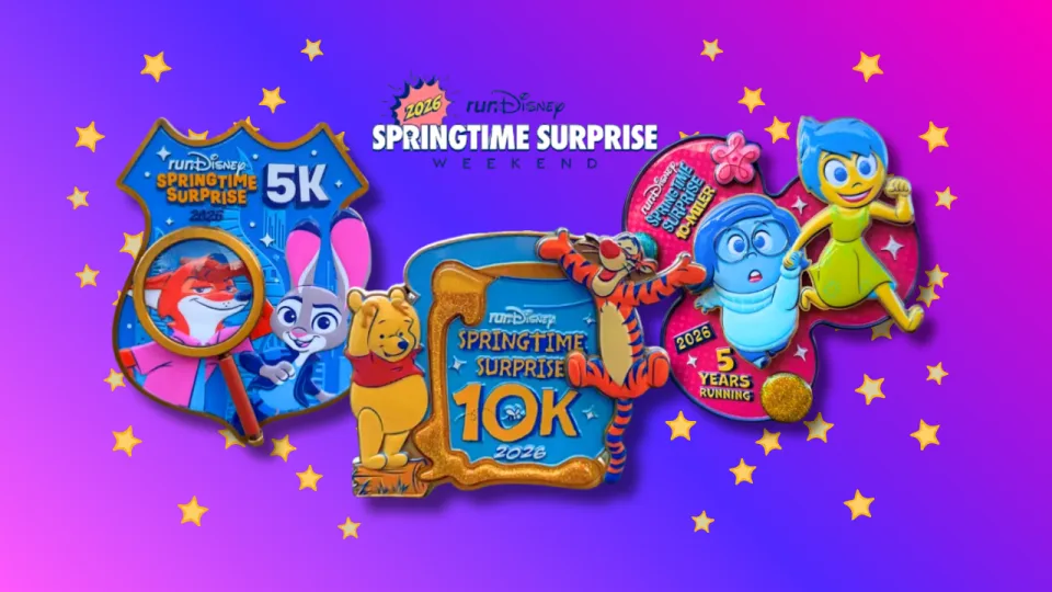 médailles 2026 rundisney springtime surprise weekend