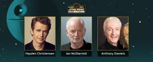 hayden christensen ian mcdiarmid anthony daniels star wars celebration