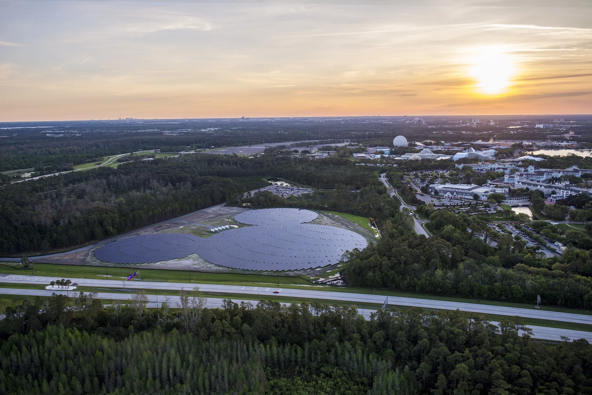 installations solaires parcs disney