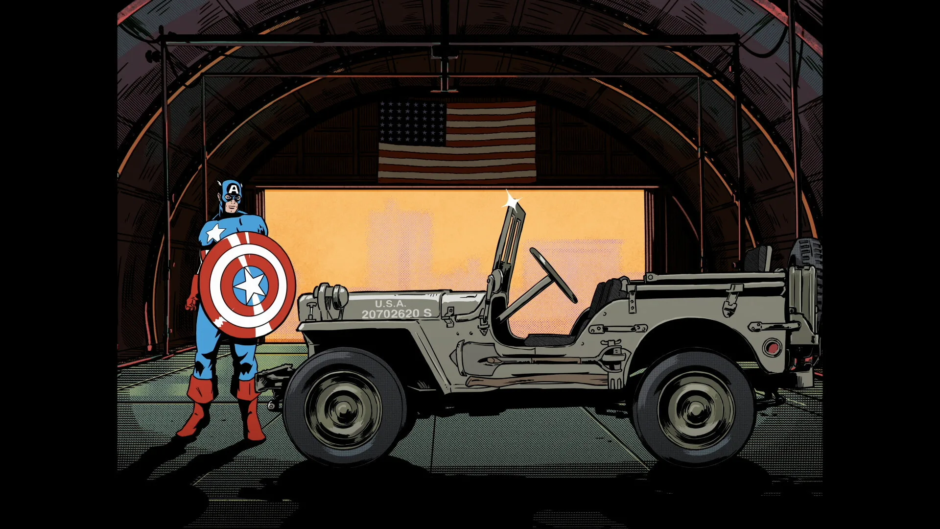 jeep captain america