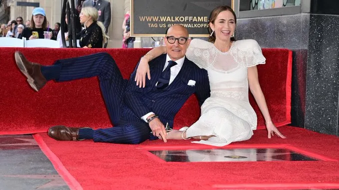 emily blunt stanley tucci walk of fame