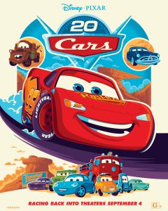 cars 20th anniversary poster