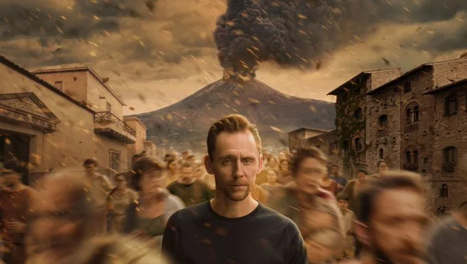 pompeii : out of time with tom hiddelston key art