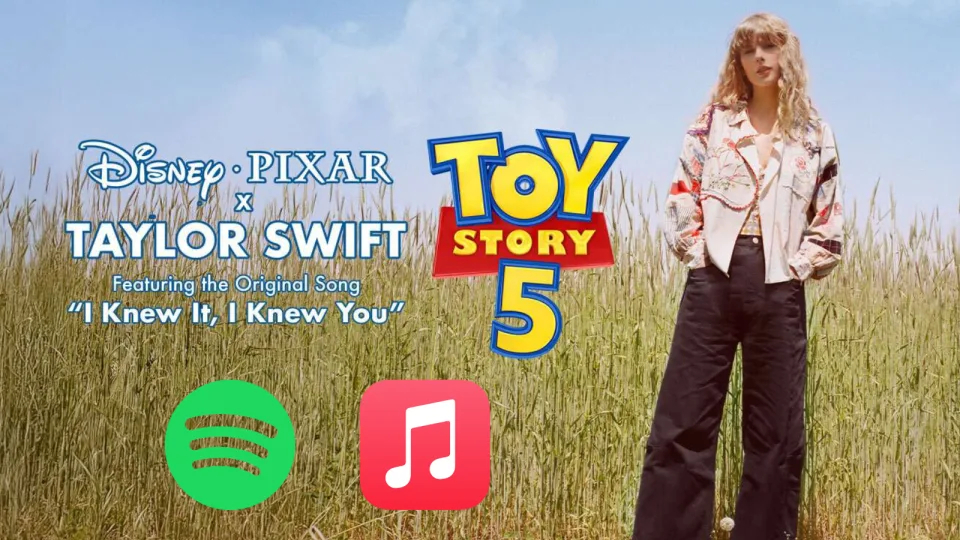 taylor swift records spotify apple music toy story 5