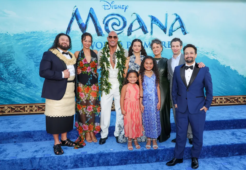 moana cast world premiere