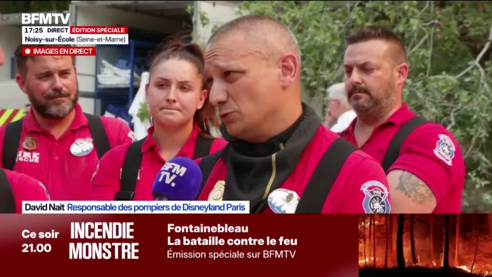 pompiers disneyland paris fontainebleau