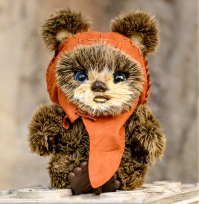 peluche inetractive ewok galaxy's edge adventure buddies