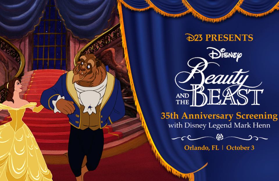 Disney Springs D23 La Belle et la Bête 35 ans