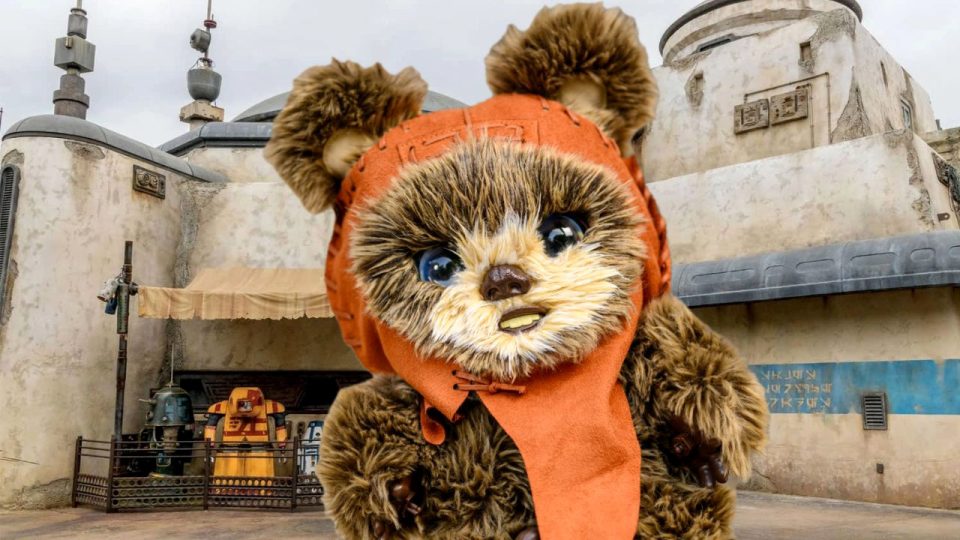 peluche inetractive ewok galaxy's edge adventure buddies