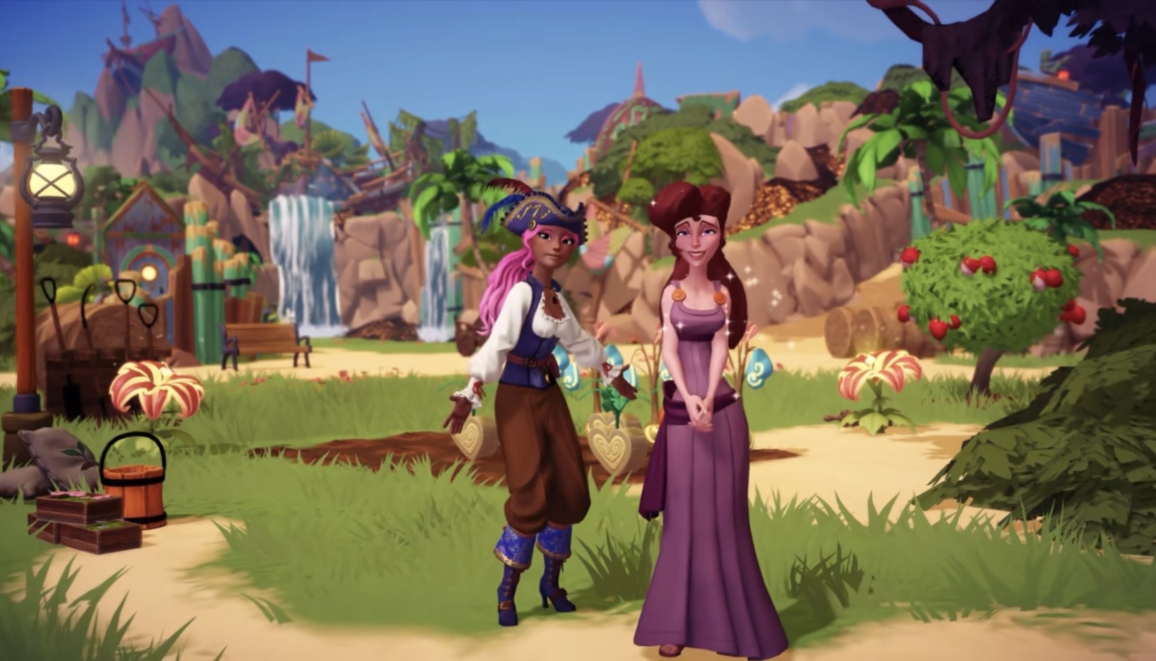 Trailer The Keepsake Sea Disney Dreamlight Valley, personnages Merfolk et Jack Sparrow