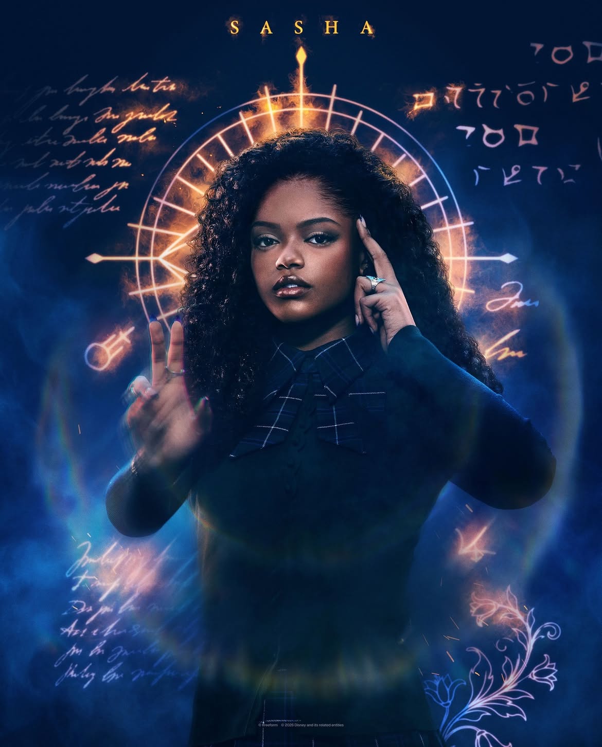 les affiches individuelles des pesonnages de la nouvelle série Sorcières Academy de Freeform, Disney+ et Hulu, le 2 octobre 2026