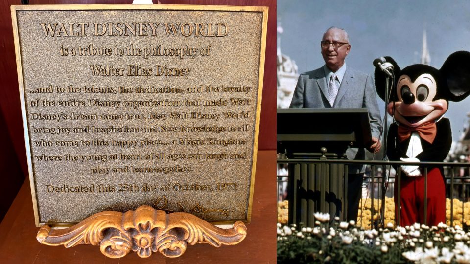 plaque walt disney world vente